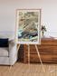 Saline Patterns, Dasht-e Kevir Framed & Mounted Print