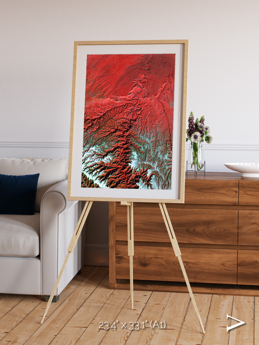 Ice River, Desolation Canyon Framed & Mounted Print