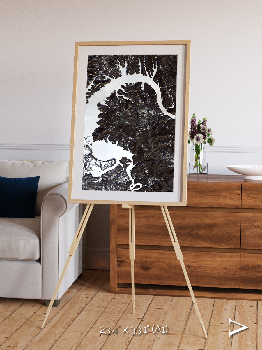Dragon Lake, Siberia Framed & Mounted Print