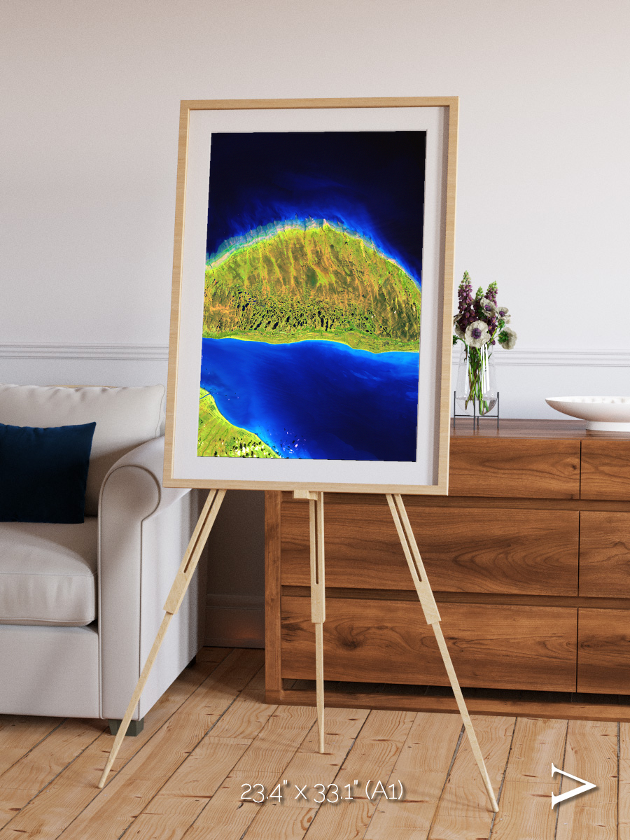 Coastal Fragments, Island Rebound Framed & Mounted Print