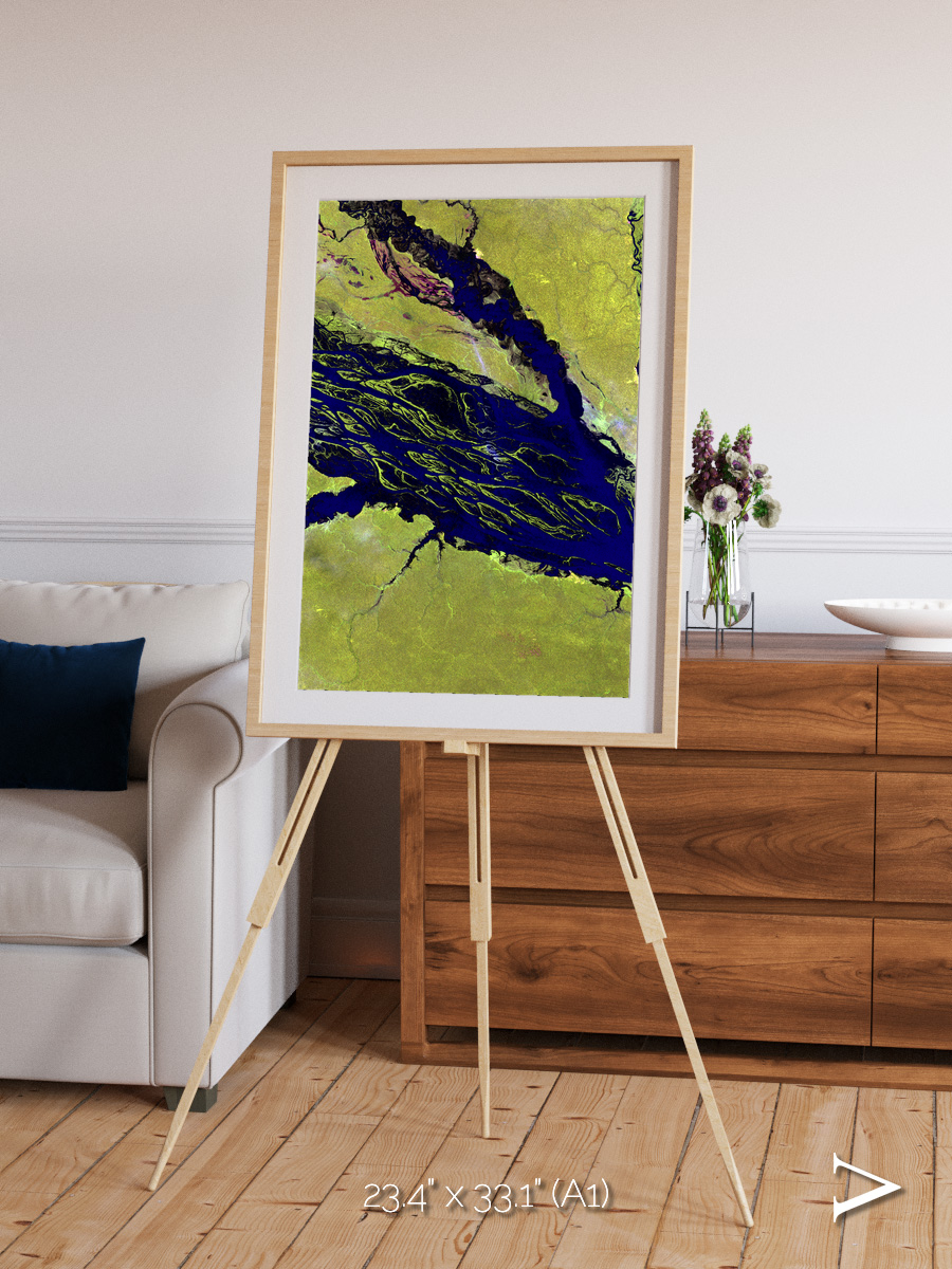 Painted Archipelago, Jau Park Framed & Mounted Print