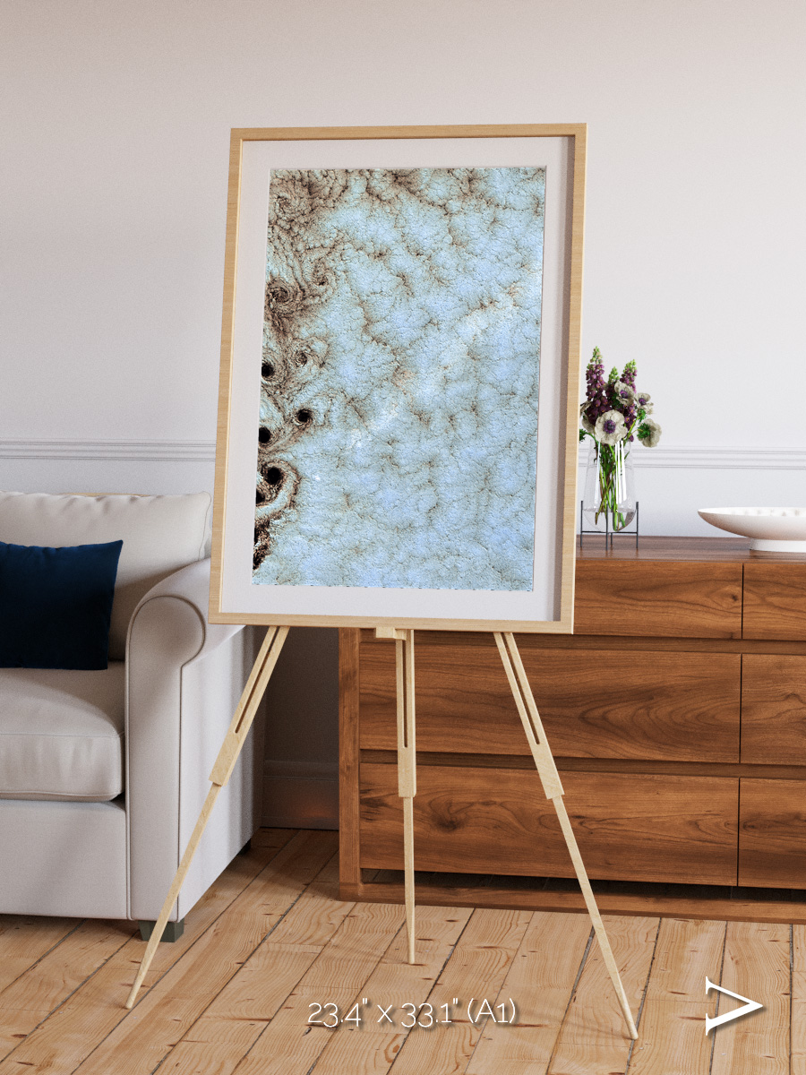 Wind Signatures, Karman Vortices Framed & Mounted Print