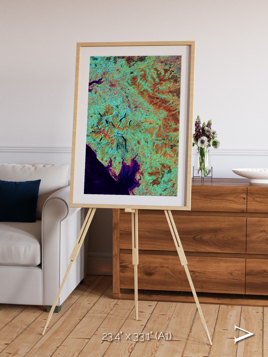 Polar Flow, Lake District Framed & Mounted Print