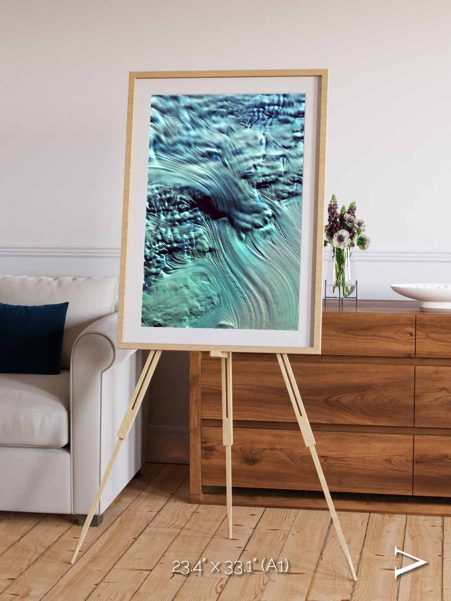 Ice River, Lambert Glacier Framed & Mounted Print