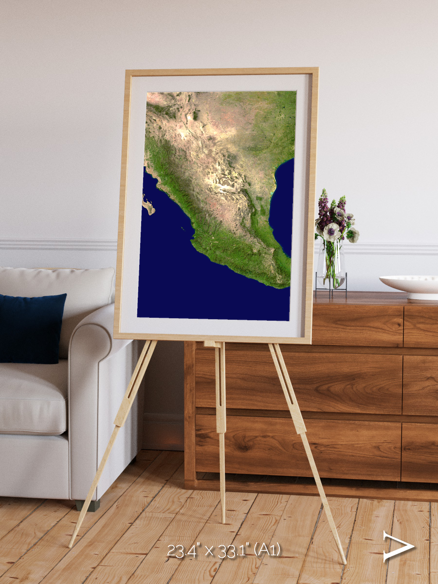 Windwritten Sands, Mexico and Central America Framed & Mounted Print