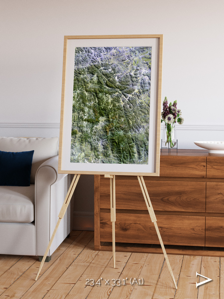 Earth in Colour, Namaqualand Framed & Mounted Print