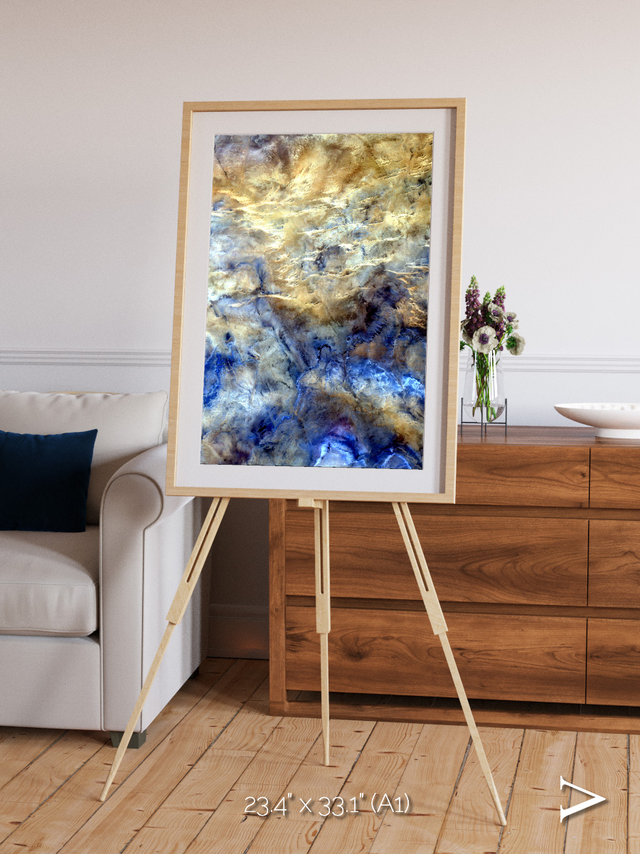 Heat Scars, No Mans Land Framed & Mounted Print