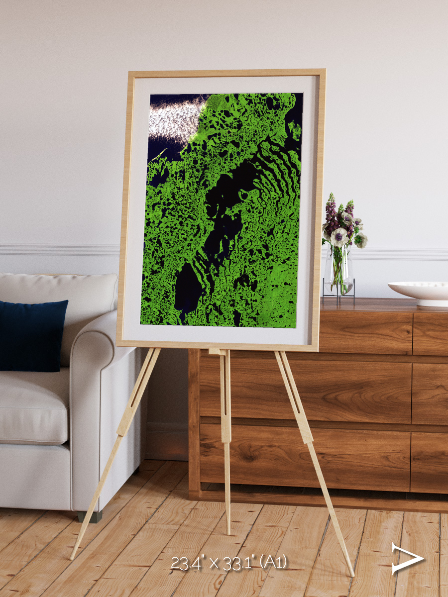 Tundra Reach, Liverpool Bay Framed & Mounted Print