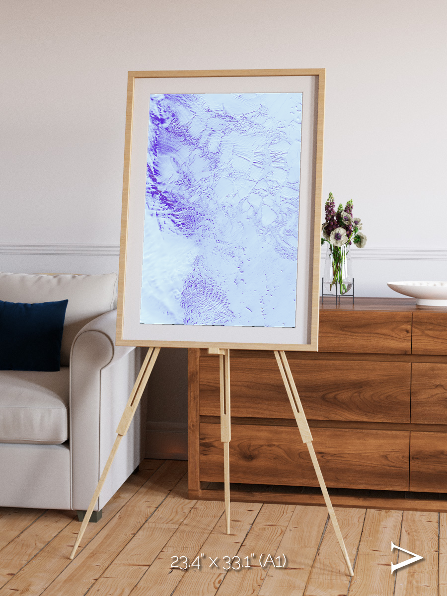 Ice River, Robinson Glacier Framed & Mounted Print
