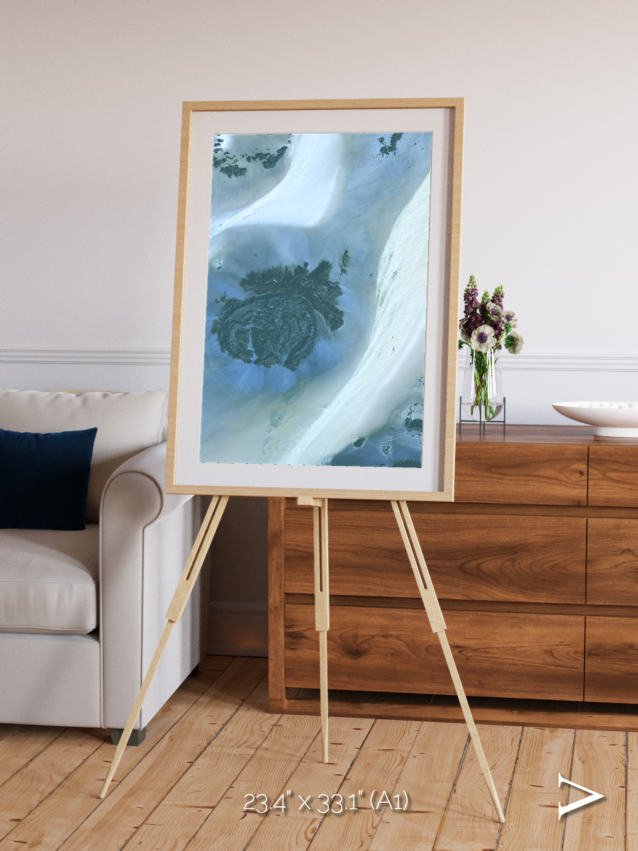 Shifting Dunes, Sahara Desert Framed & Mounted Print
