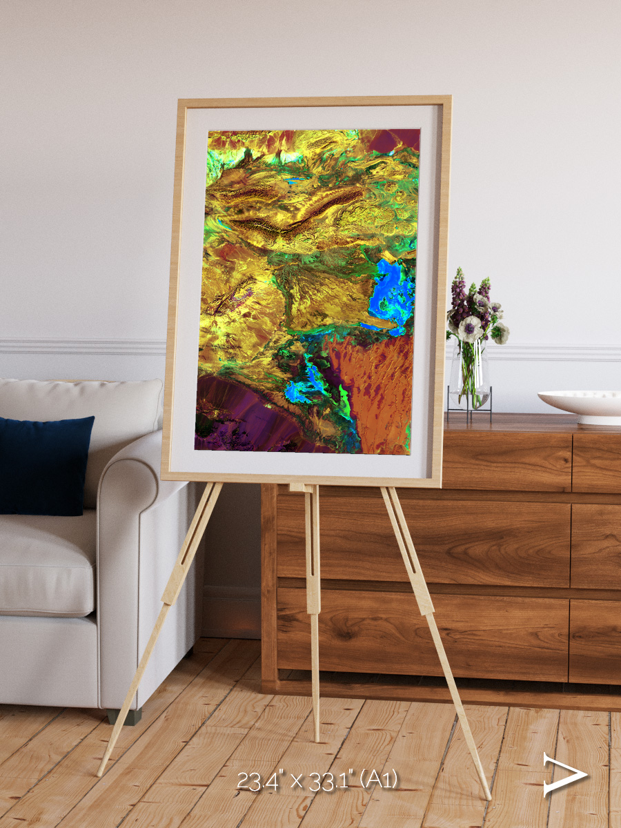 Salt and Storm, Dasht-e Kavir Framed & Mounted Print