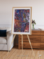Geologic Tapestry, Asharah Fault Zone Framed & Mounted Print