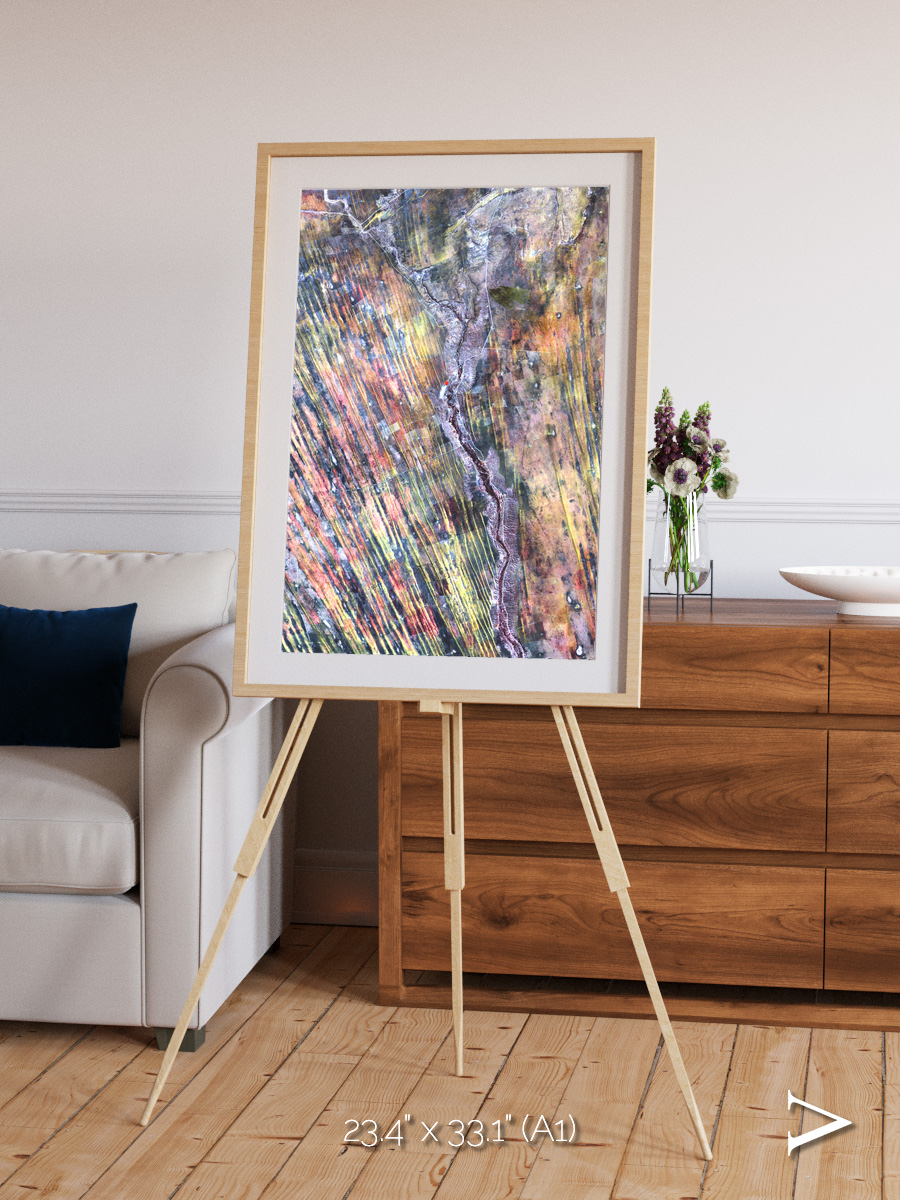 Crevasse Lines, The Optimist Framed & Mounted Print