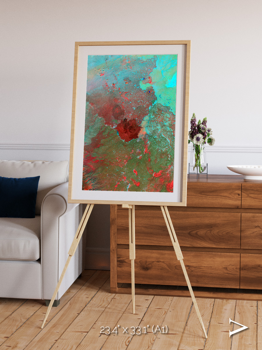Shifting Dunes, The Syrian Desert Framed & Mounted Print