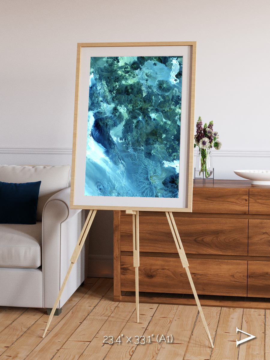 Heat Scars, Volcanoes Framed & Mounted Print