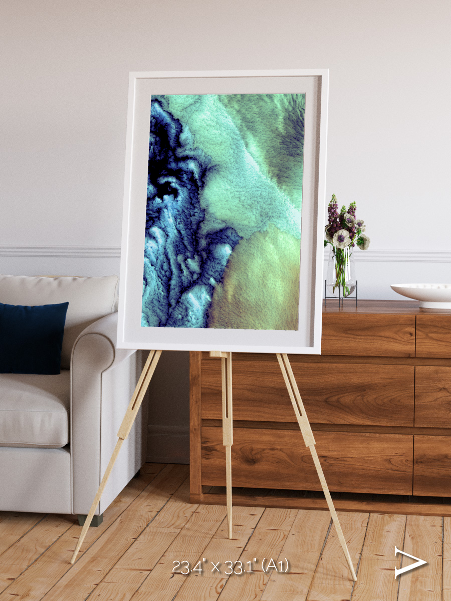 Shifting Skies, Aleutian Islands Framed & Mounted Print
