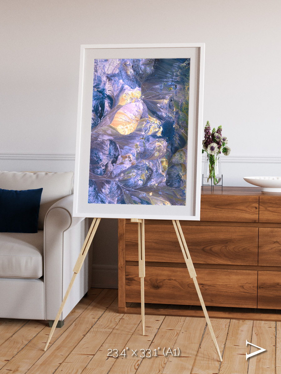 Heat Scars, Andes Framed & Mounted Print