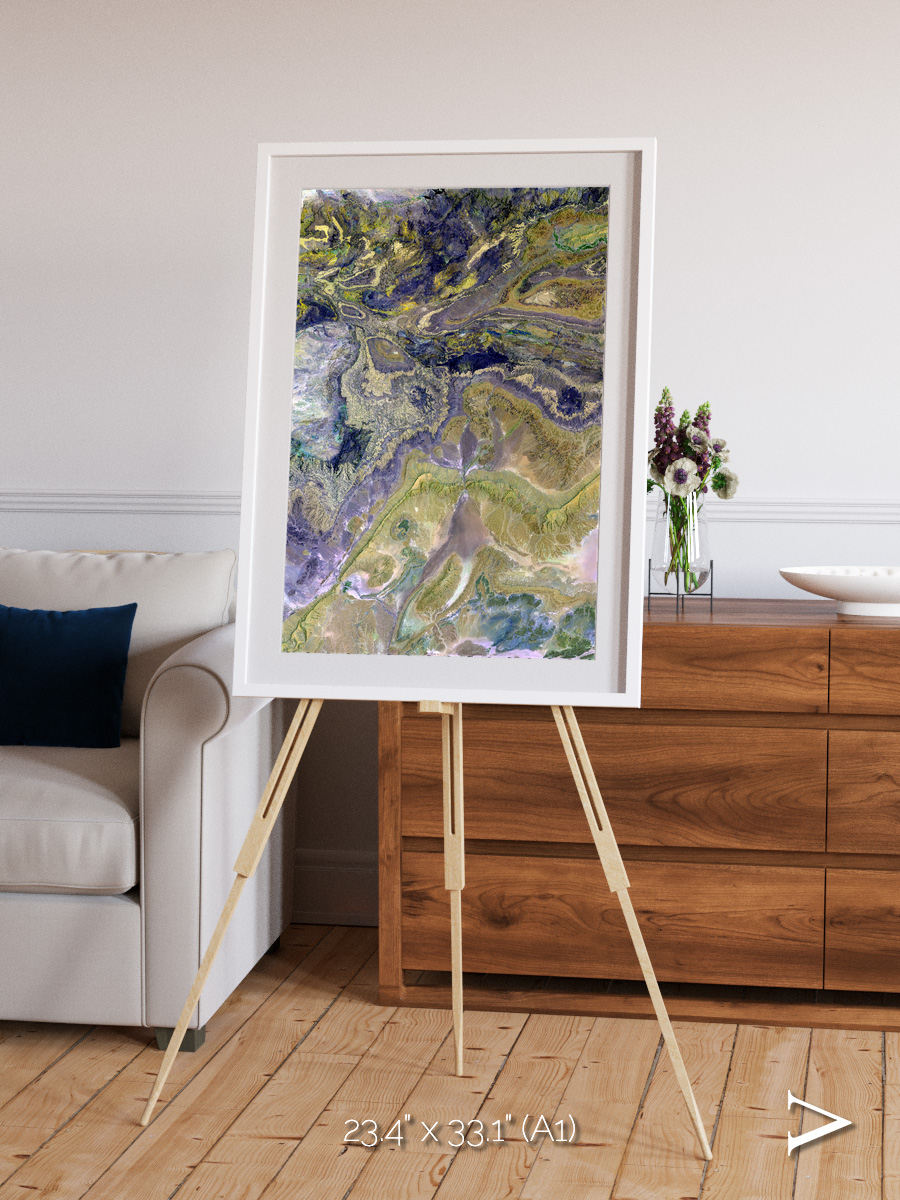 Mineral Horizons, Anti-Atlas Framed & Mounted Print
