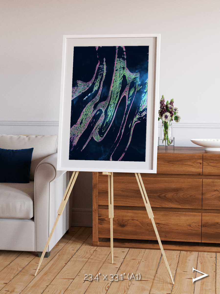 Painted Archipelago, Belcher Islands Framed & Mounted Print