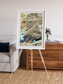 Saline Patterns, Dasht-e Kevir Framed & Mounted Print