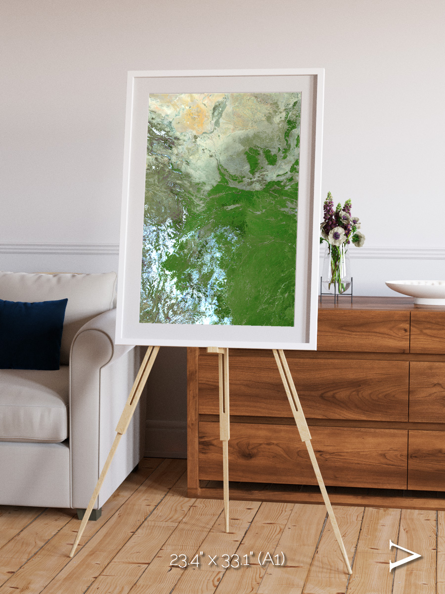 Sea Inlet, Eastern Asia Framed & Mounted Print
