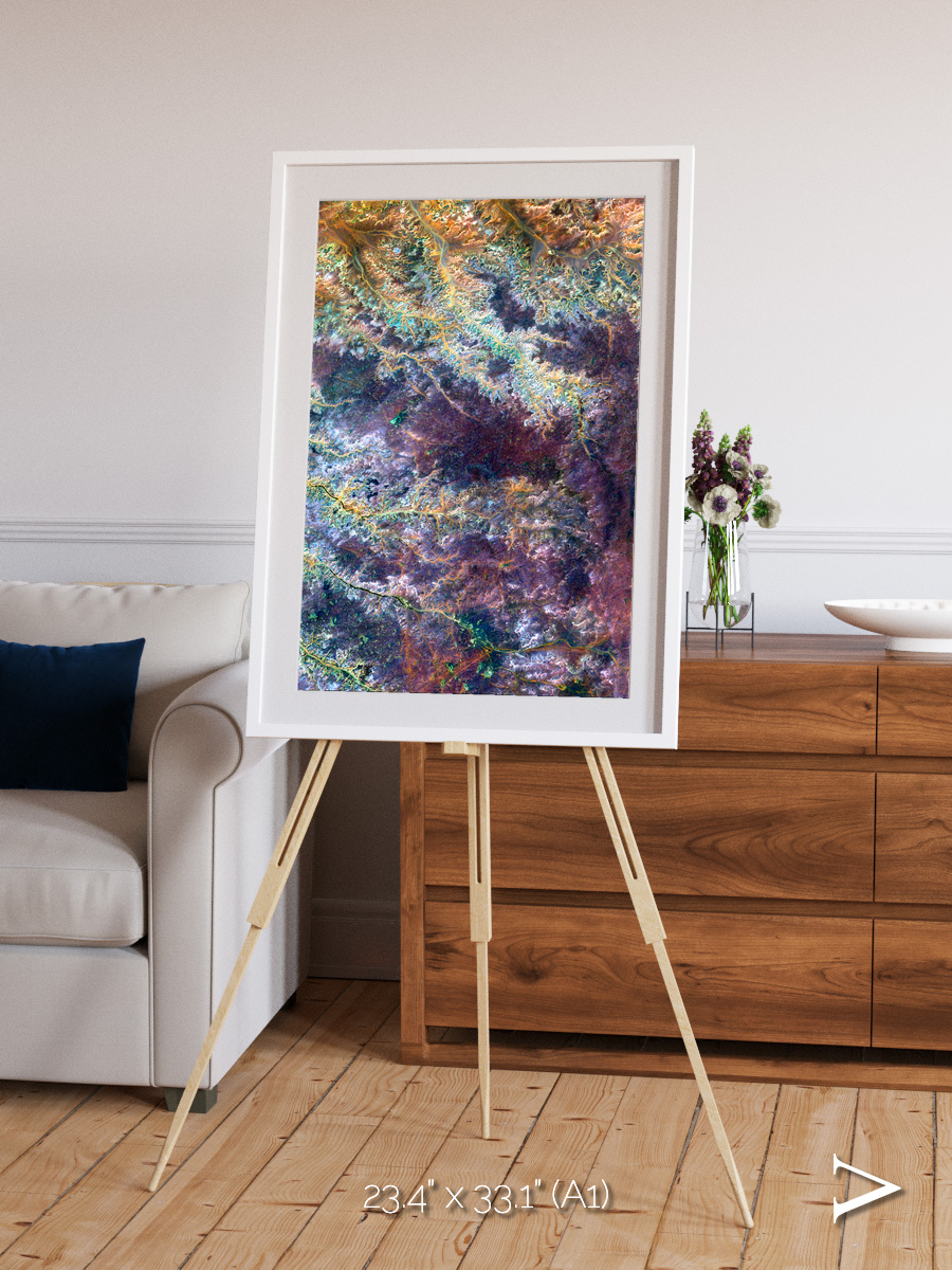 River and Plain, Ghadamis River Framed & Mounted Print