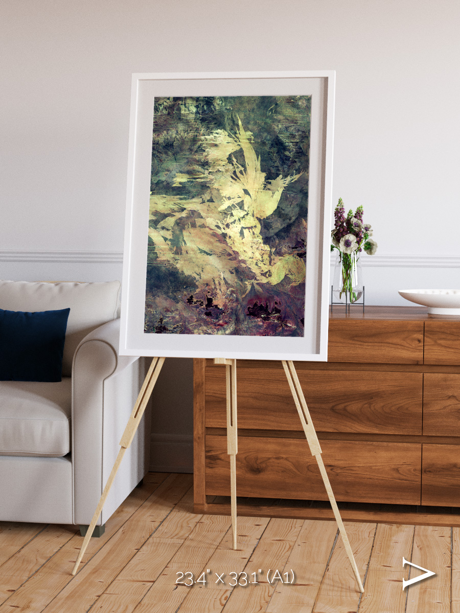 Windwritten Dunes, Great Sandy Scars Framed & Mounted Print