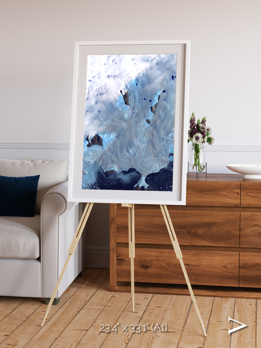 Waterways, Greenland Coast Framed & Mounted Print