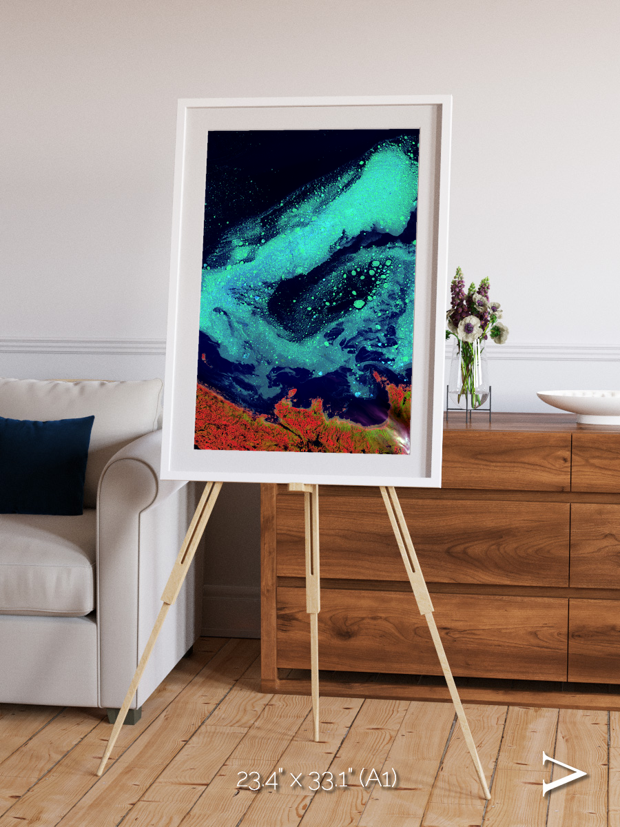Frozen Currents, Foxe Basin Framed & Mounted Print