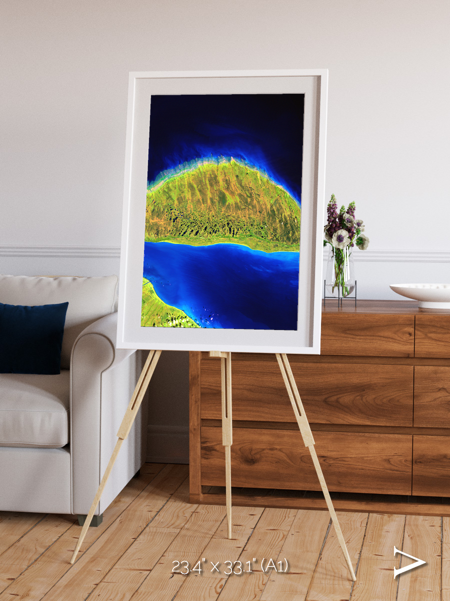 Coastal Fragments, Island Rebound Framed & Mounted Print