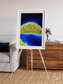 Coastal Fragments, Island Rebound Framed & Mounted Print