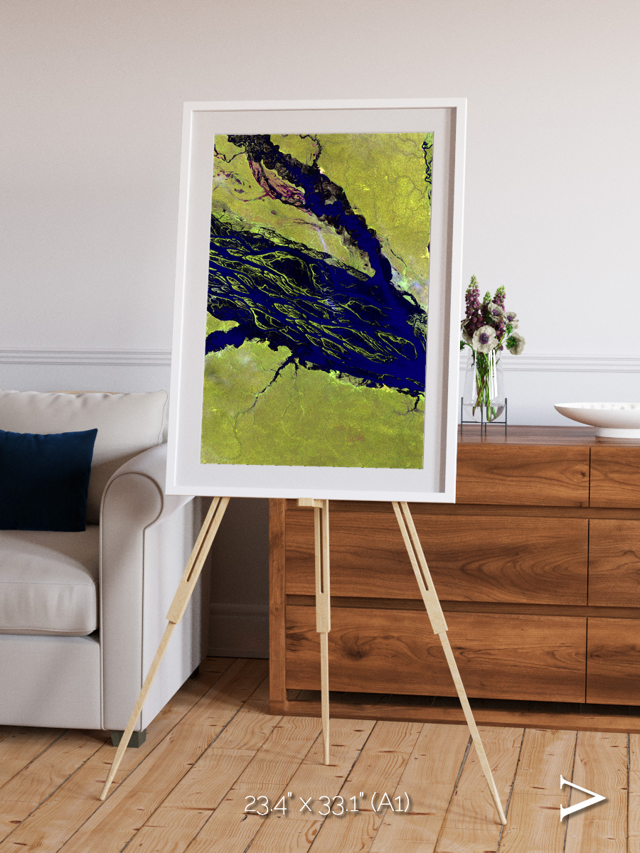 Painted Archipelago, Jau Park Framed & Mounted Print