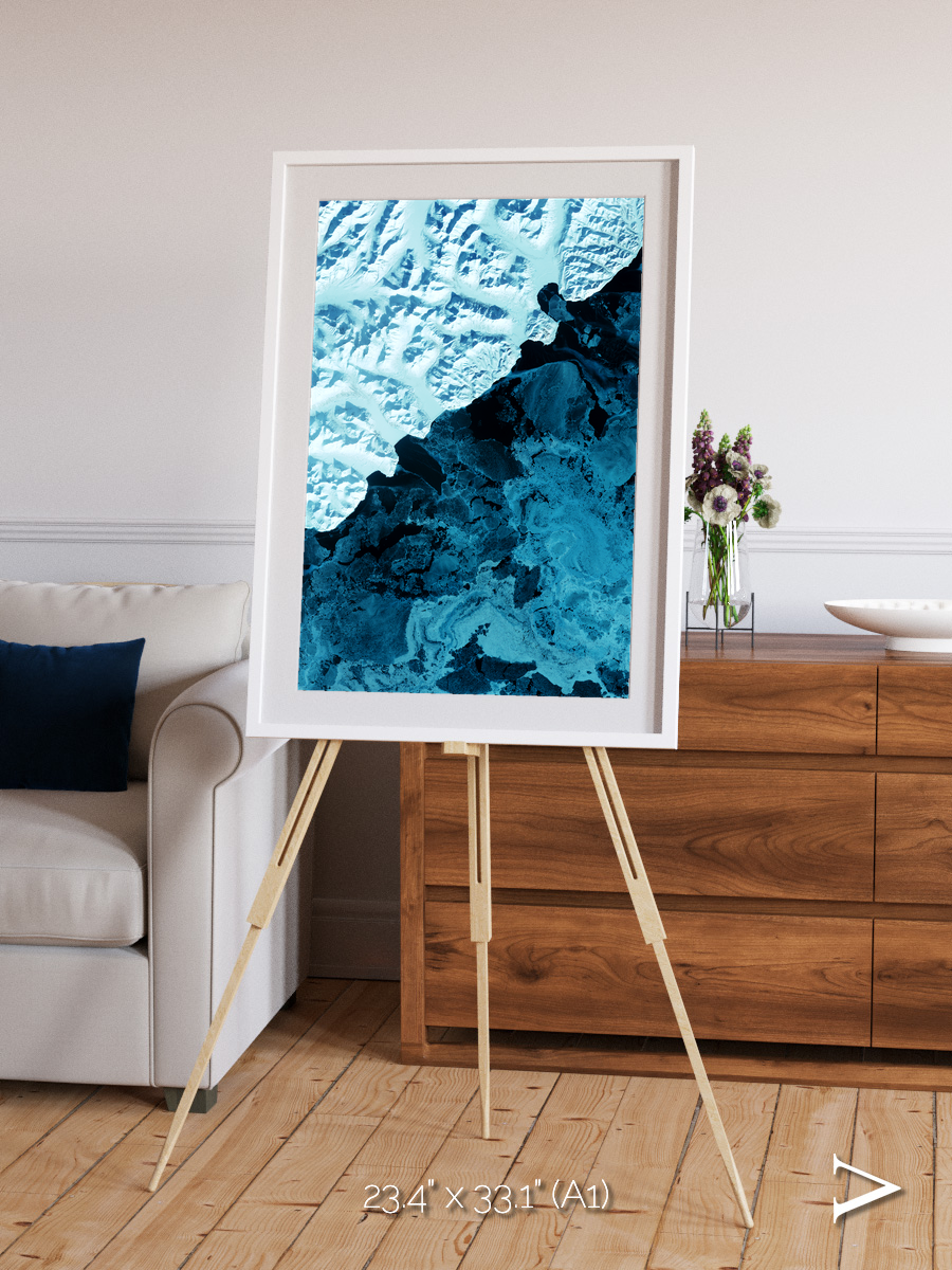 Glacial Passage, Kamchatka Peninsula Framed & Mounted Print
