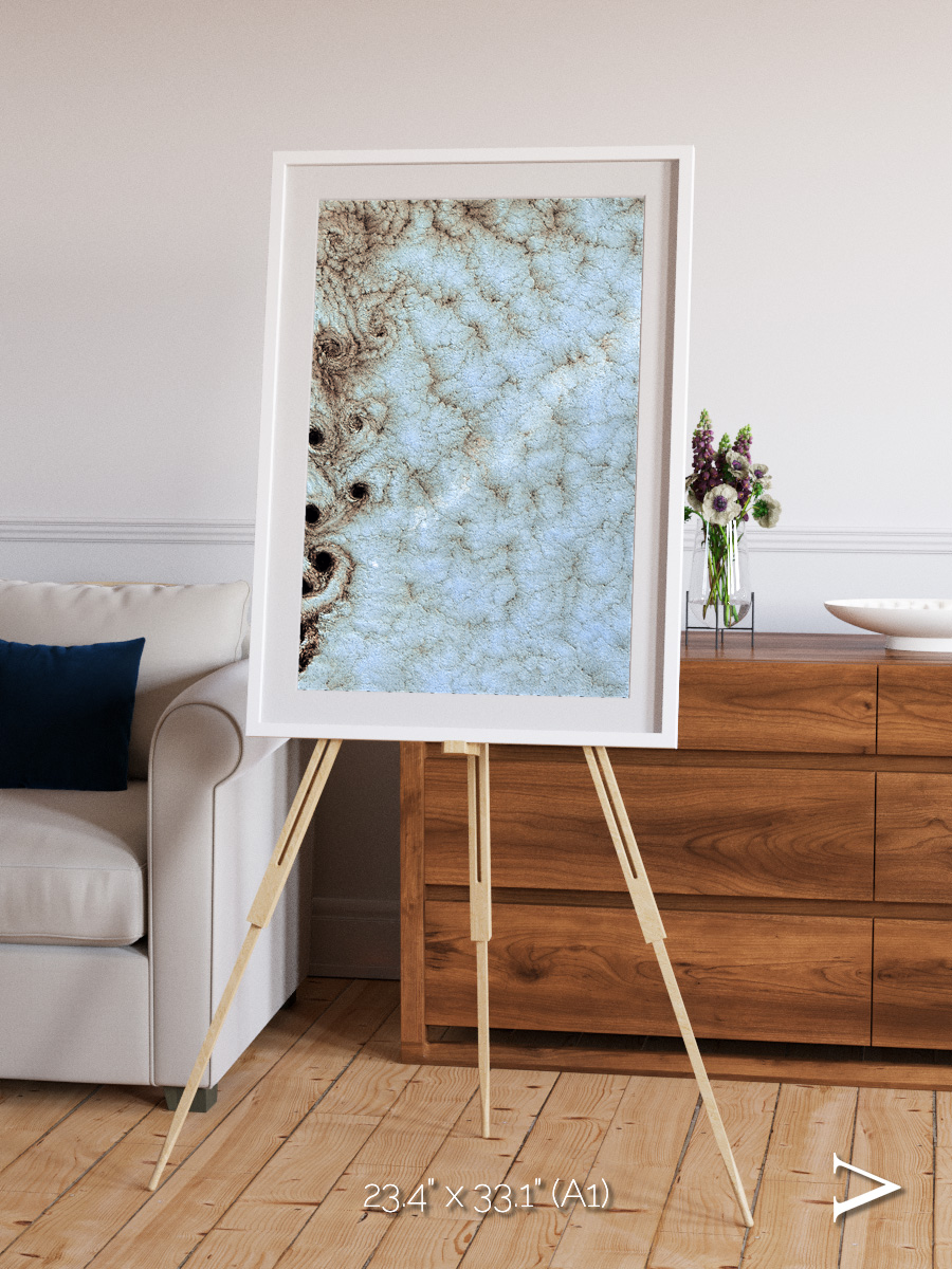 Wind Signatures, Karman Vortices Framed & Mounted Print