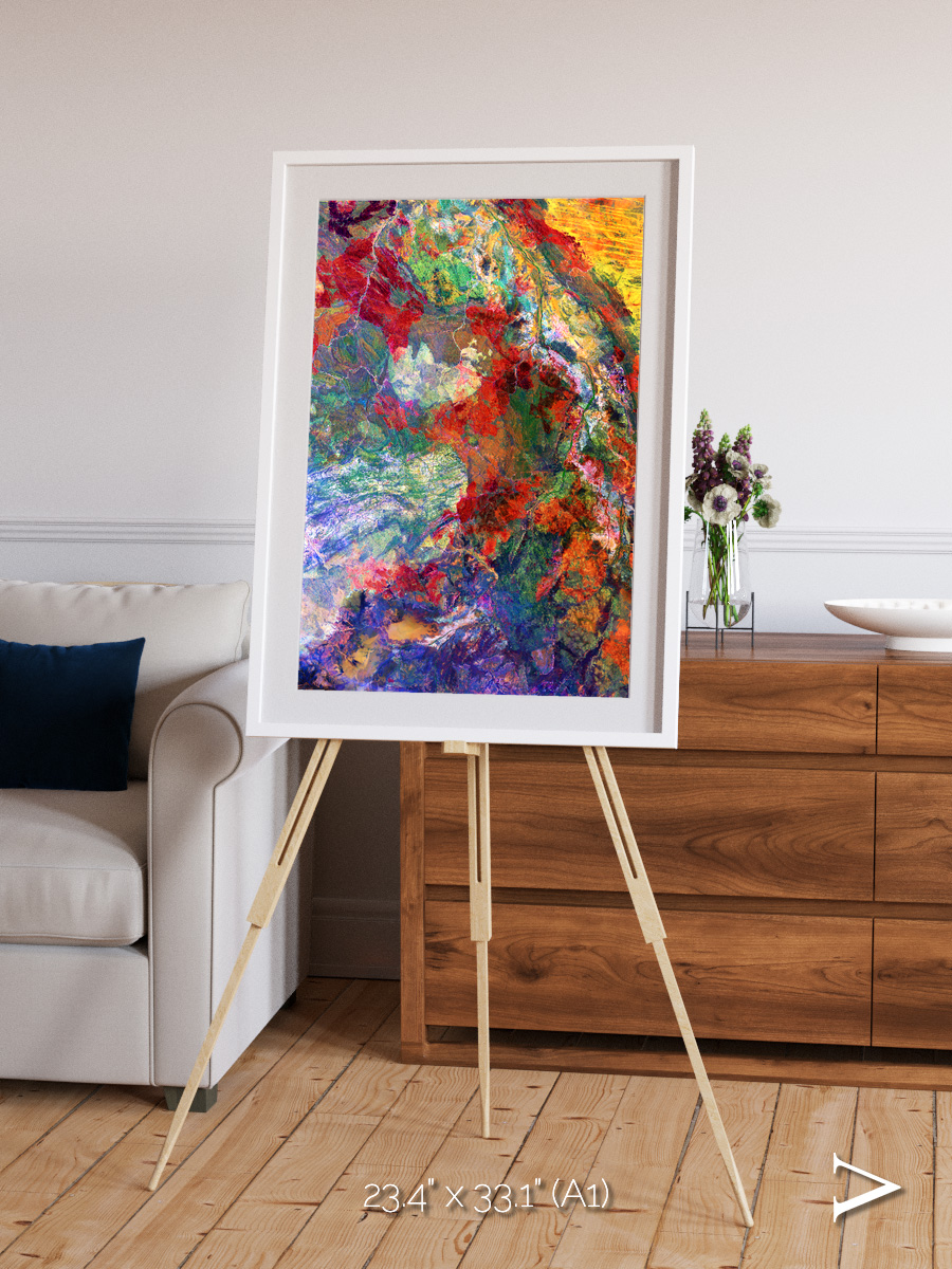 Melted Earth, Great Sandy Desert Framed & Mounted Print