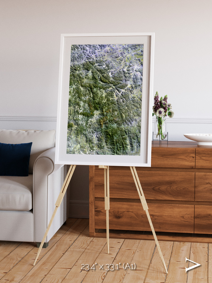 Earth in Colour, Namaqualand Framed & Mounted Print