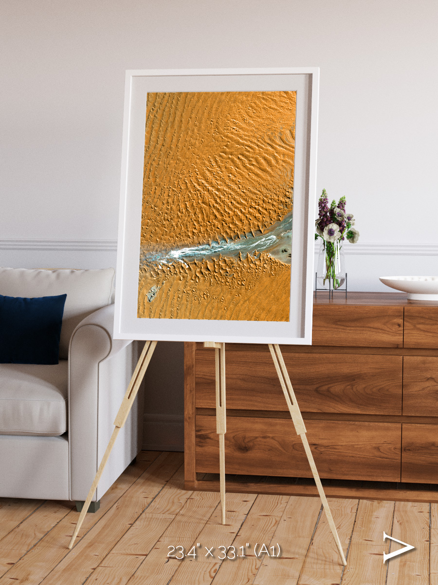 Sands in Motion, Namib Desert Framed & Mounted Print
