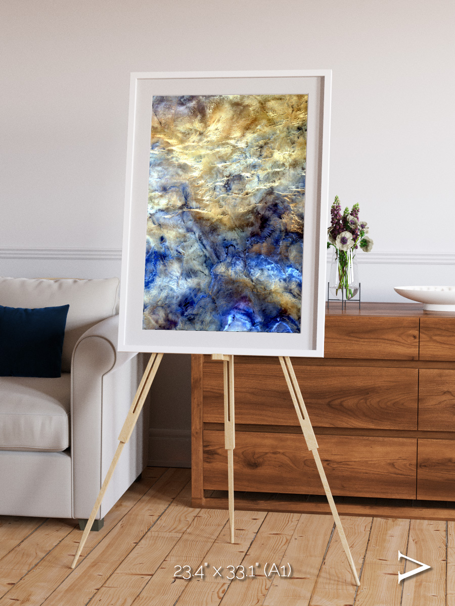 Heat Scars, No Mans Land Framed & Mounted Print