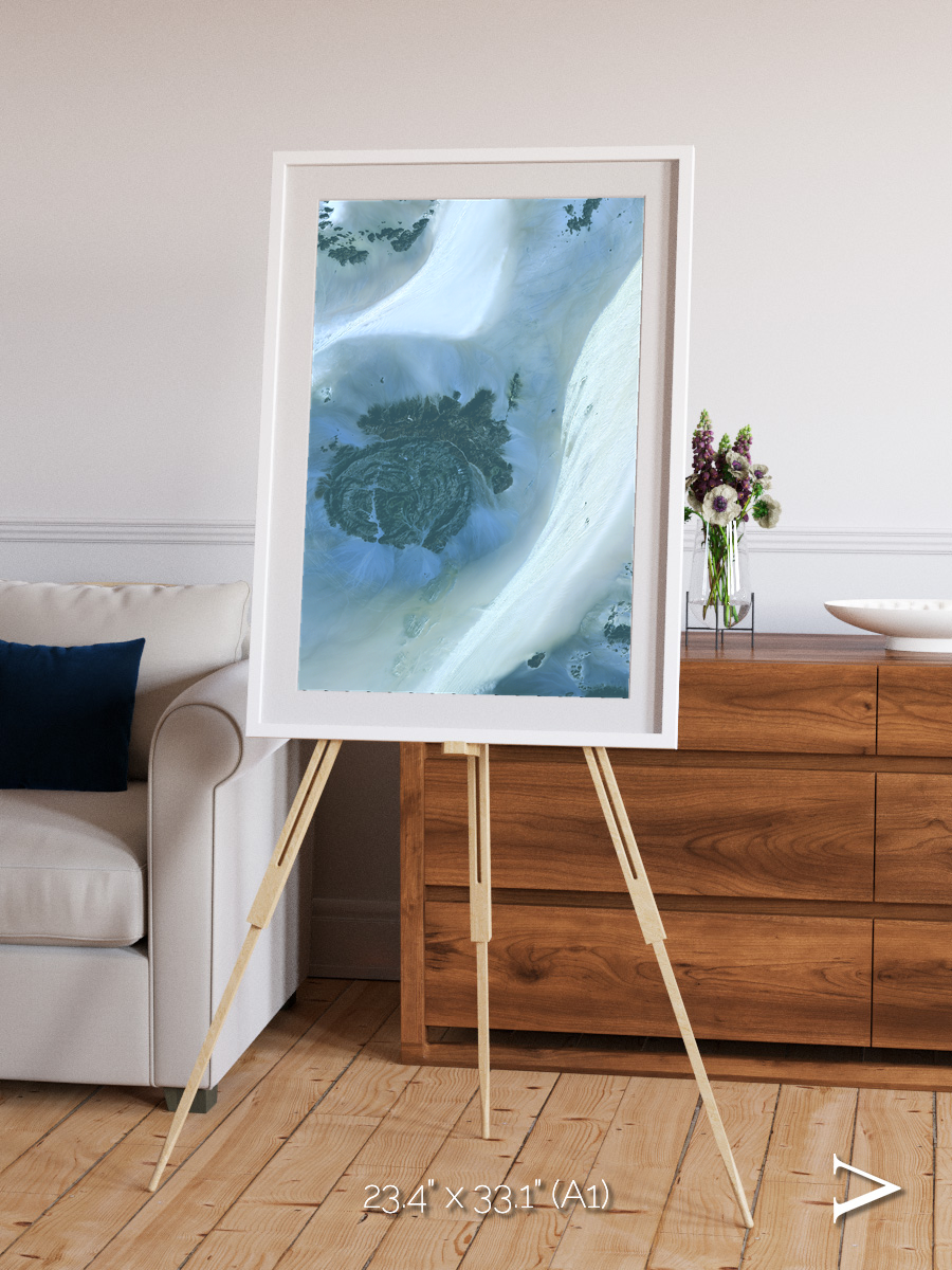 Shifting Dunes, Sahara Desert Framed & Mounted Print