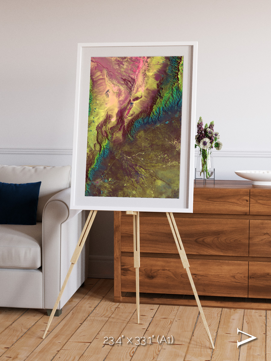 Textured Earth, Sierra de Velasco Framed & Mounted Print
