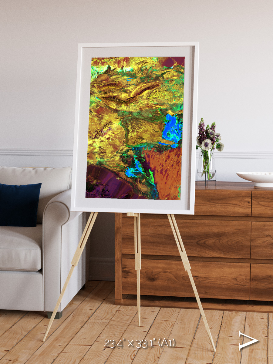 Salt and Storm, Dasht-e Kavir Framed & Mounted Print