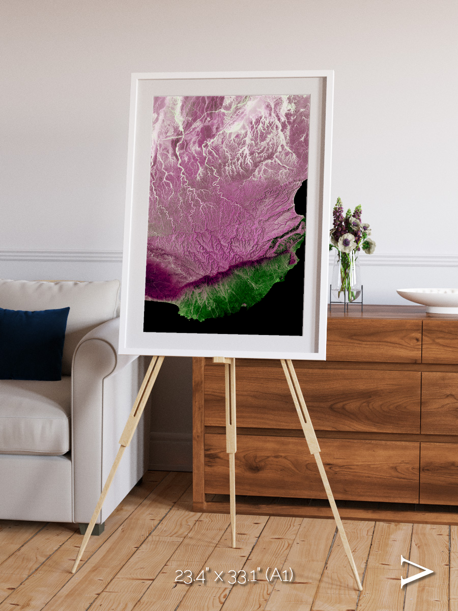 Monsoon Divide, Dhofar Framed & Mounted Print