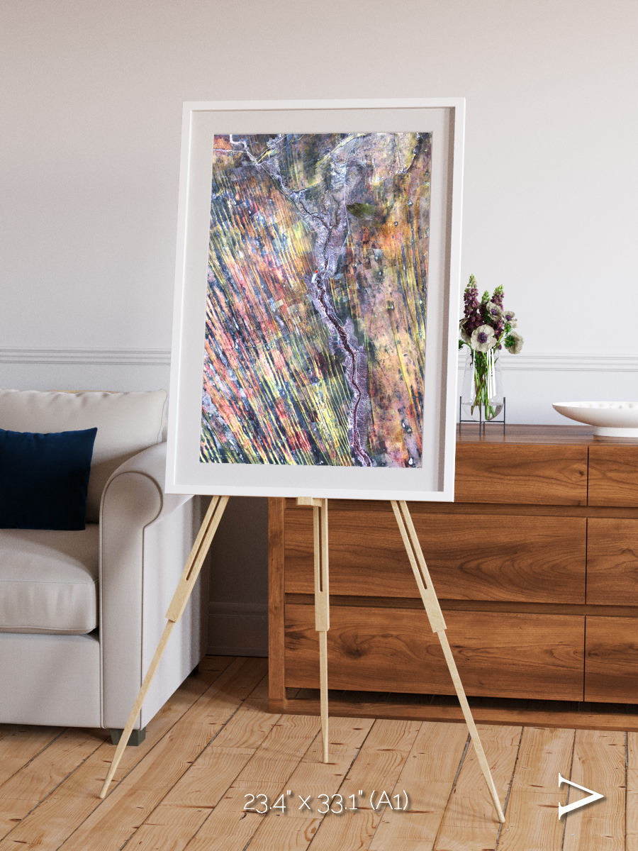 Crevasse Lines, The Optimist Framed & Mounted Print