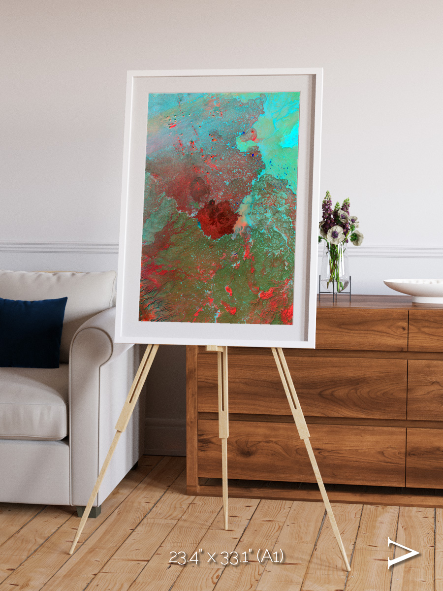 Shifting Dunes, The Syrian Desert Framed & Mounted Print