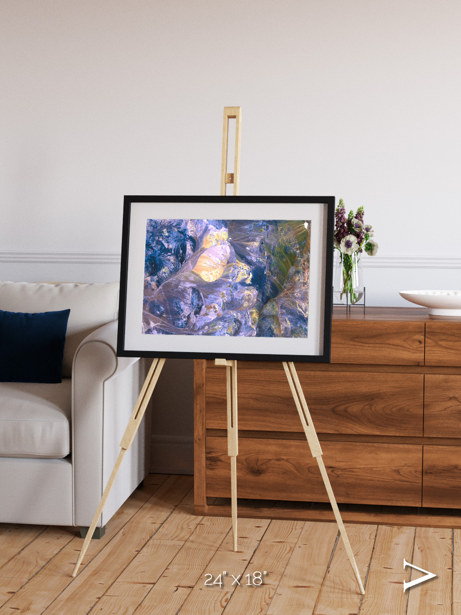 Heat Scars, Andes Framed & Mounted Print