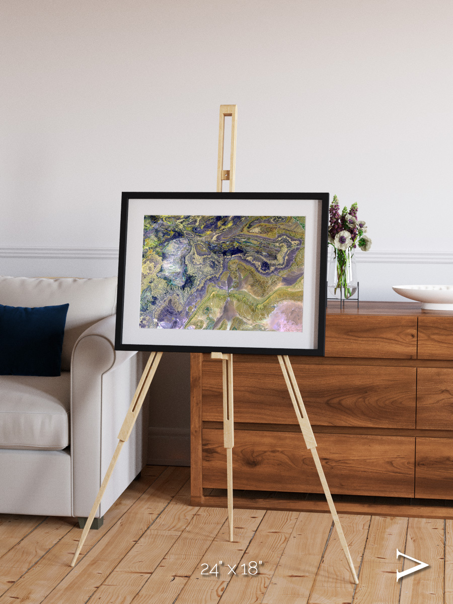Mineral Horizons, Anti-Atlas Framed & Mounted Print