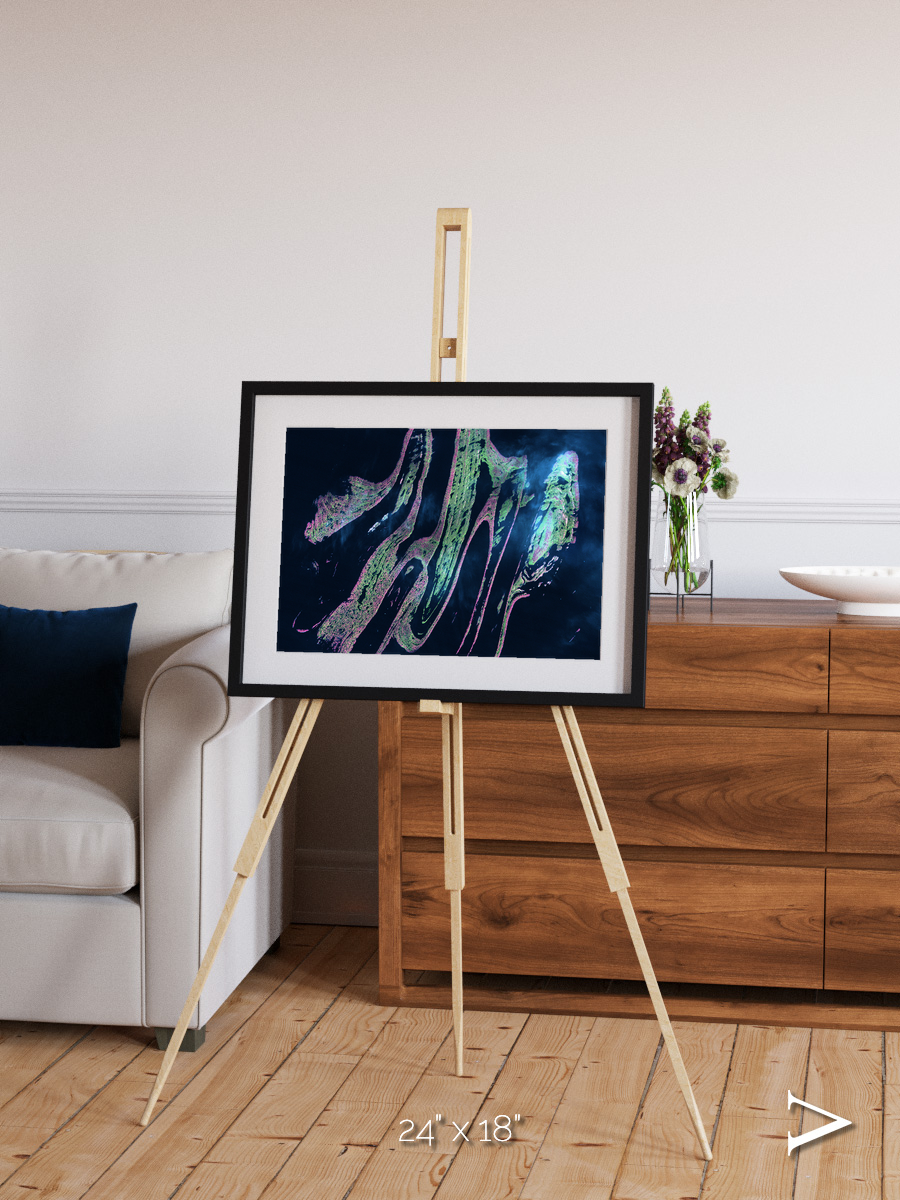 Painted Archipelago, Belcher Islands Framed & Mounted Print