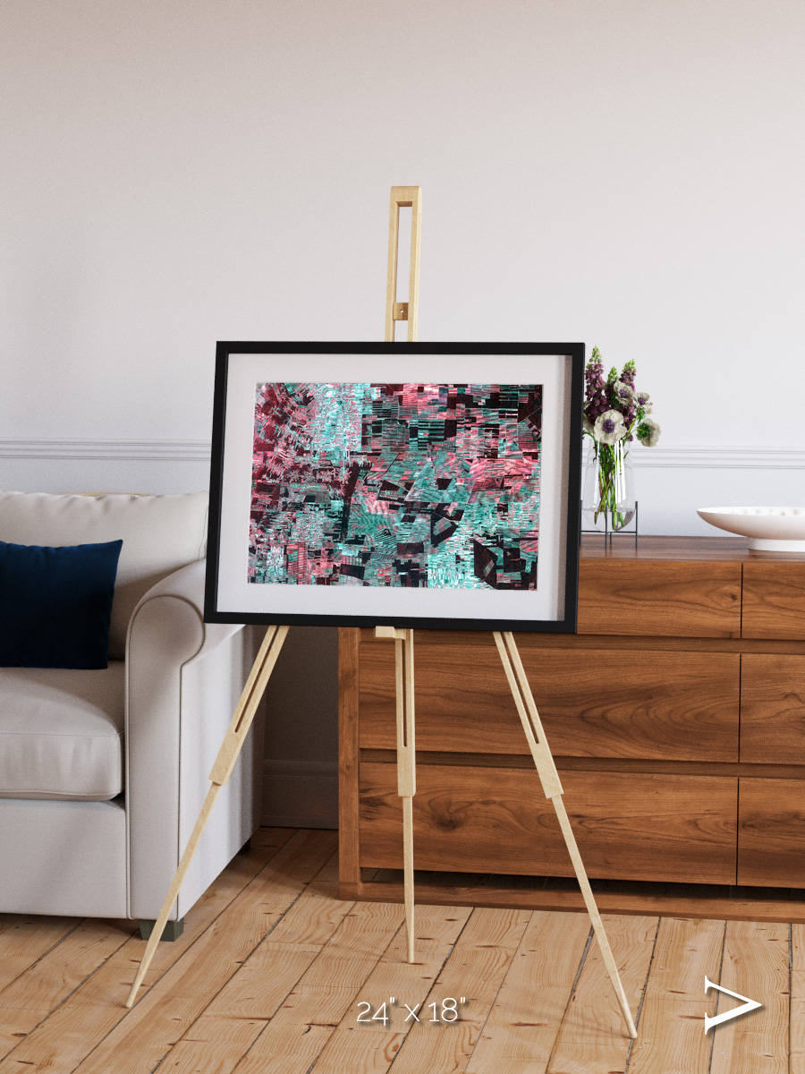 Fractured Canopy, Bolivia Framed & Mounted Print