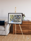 Lava Lines, Chilean Volcanoes Framed & Mounted Print