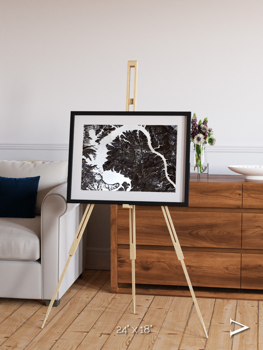 Dragon Lake, Siberia Framed & Mounted Print